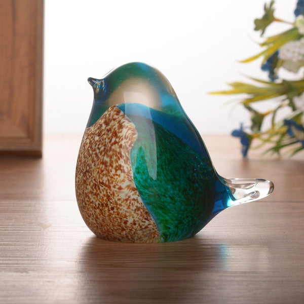 Creative Crystal Glass Bird Desktop Decoration