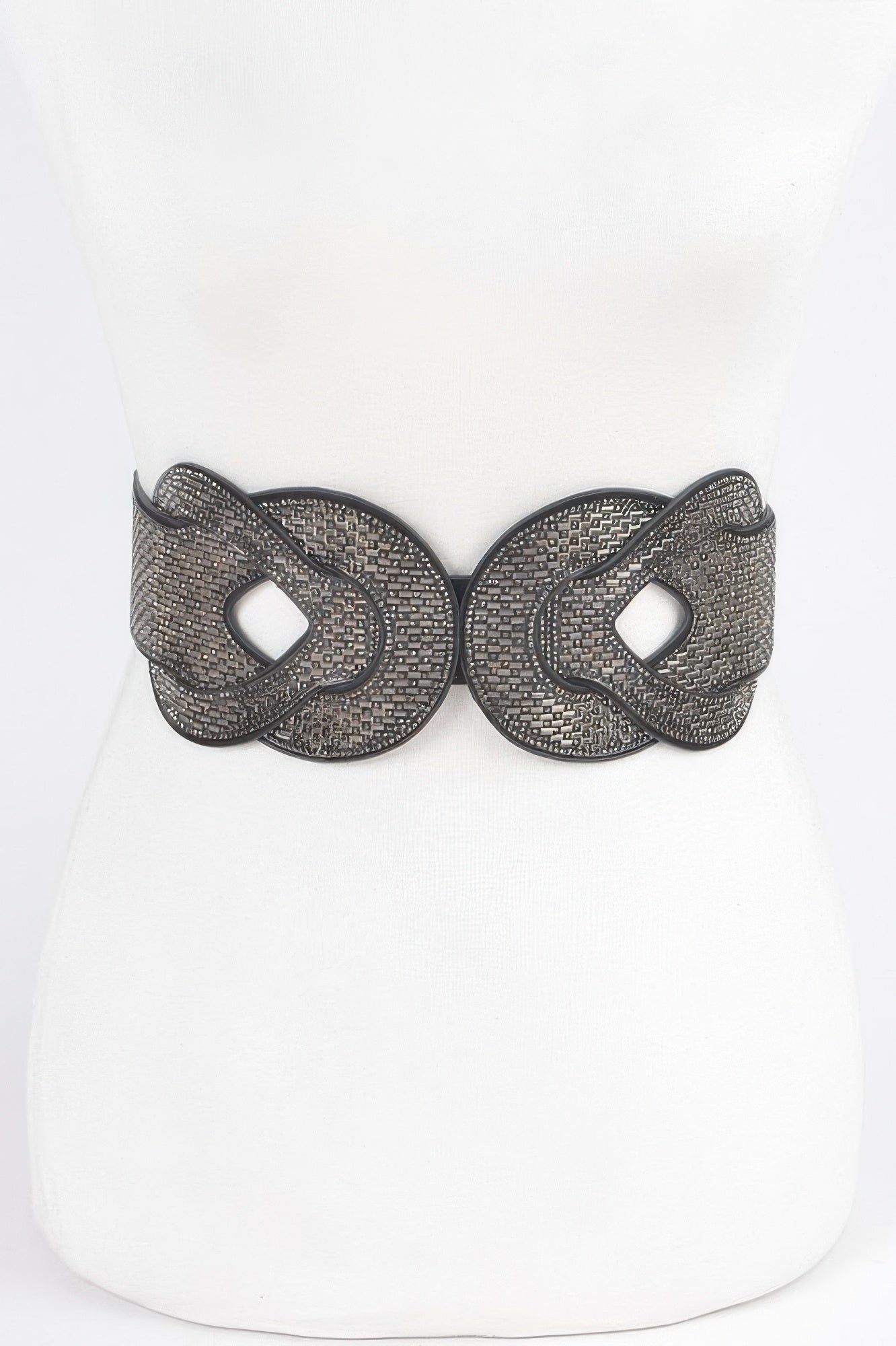 Multi Rhinestone Plus Size Elastic Belt - Little Hearts Desire