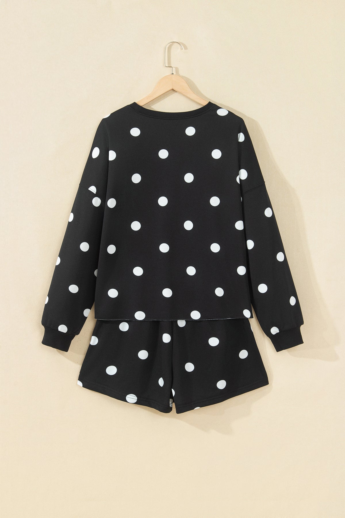 Polka Dot Pullover Skort Set
