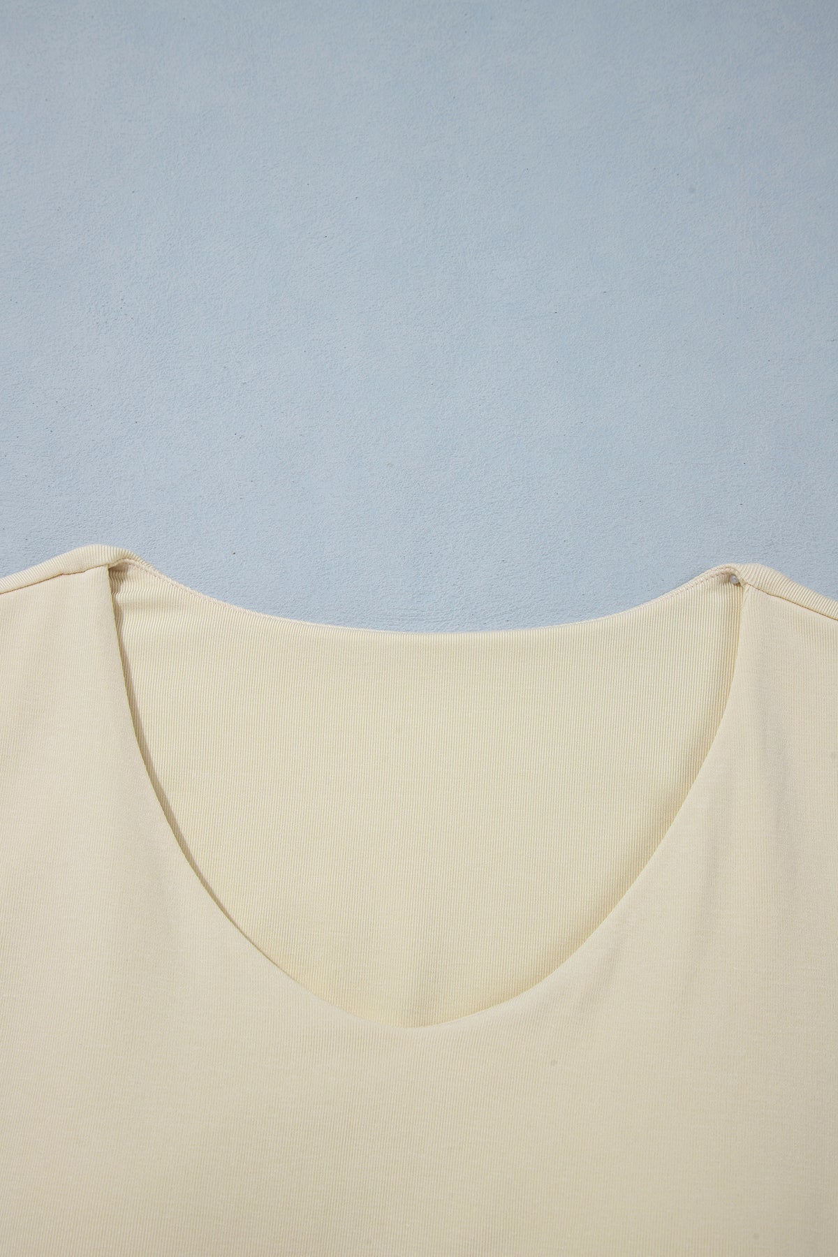 V-Neck Long-Sleeve Top with Built-In Bra