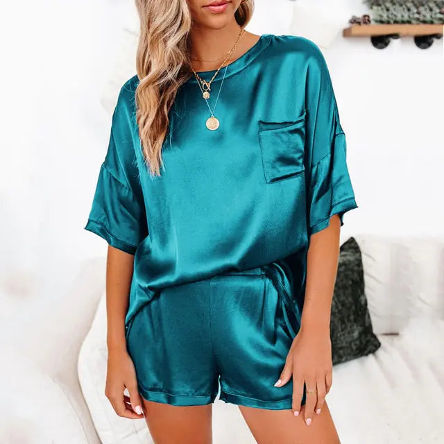 summer satin pajamas set women summer satin pajamas set women summer satin pajamas set women