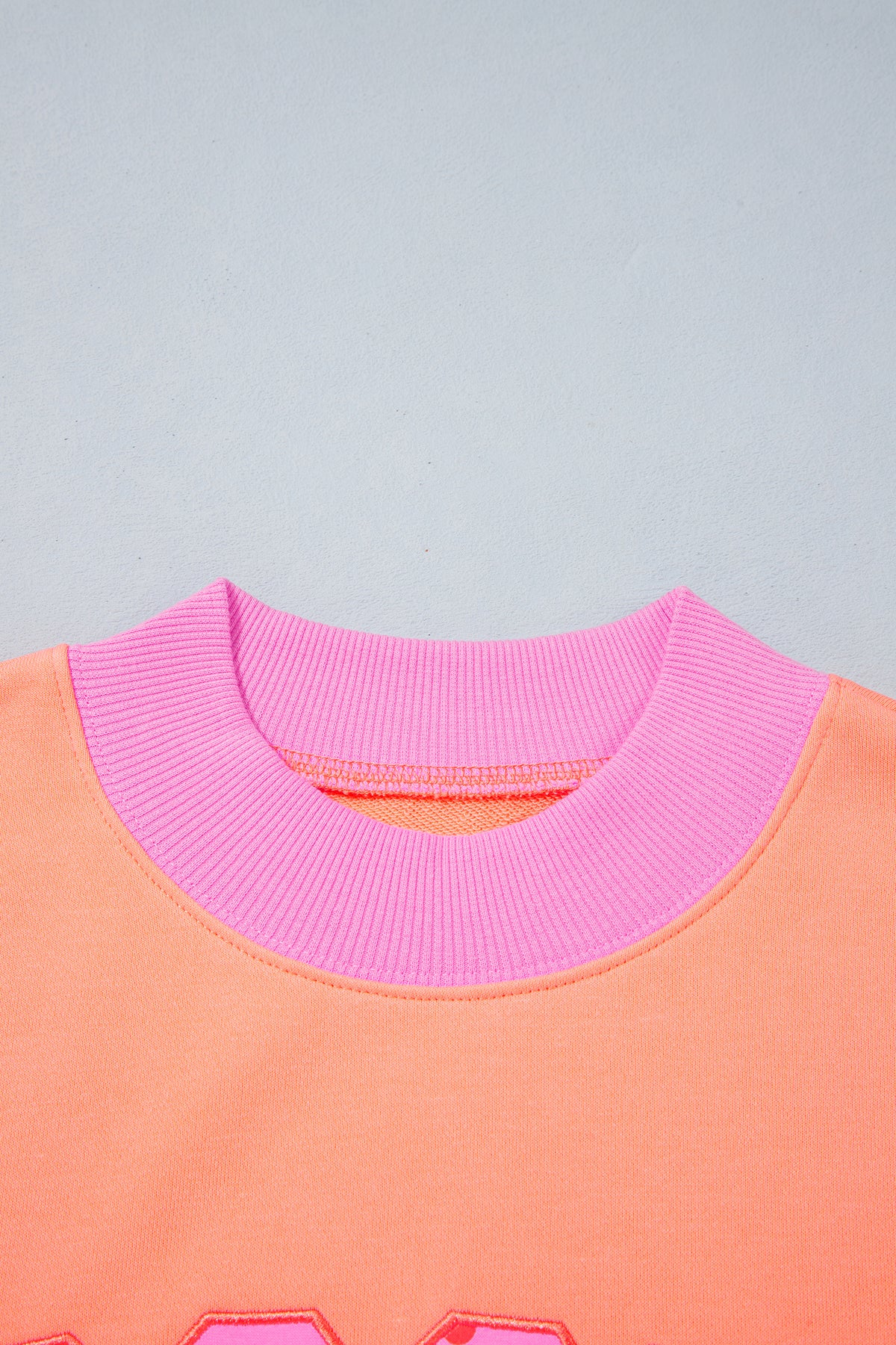 Coffee Polka Dot Letter Graphic Colorblock Tunic Sweatshirt