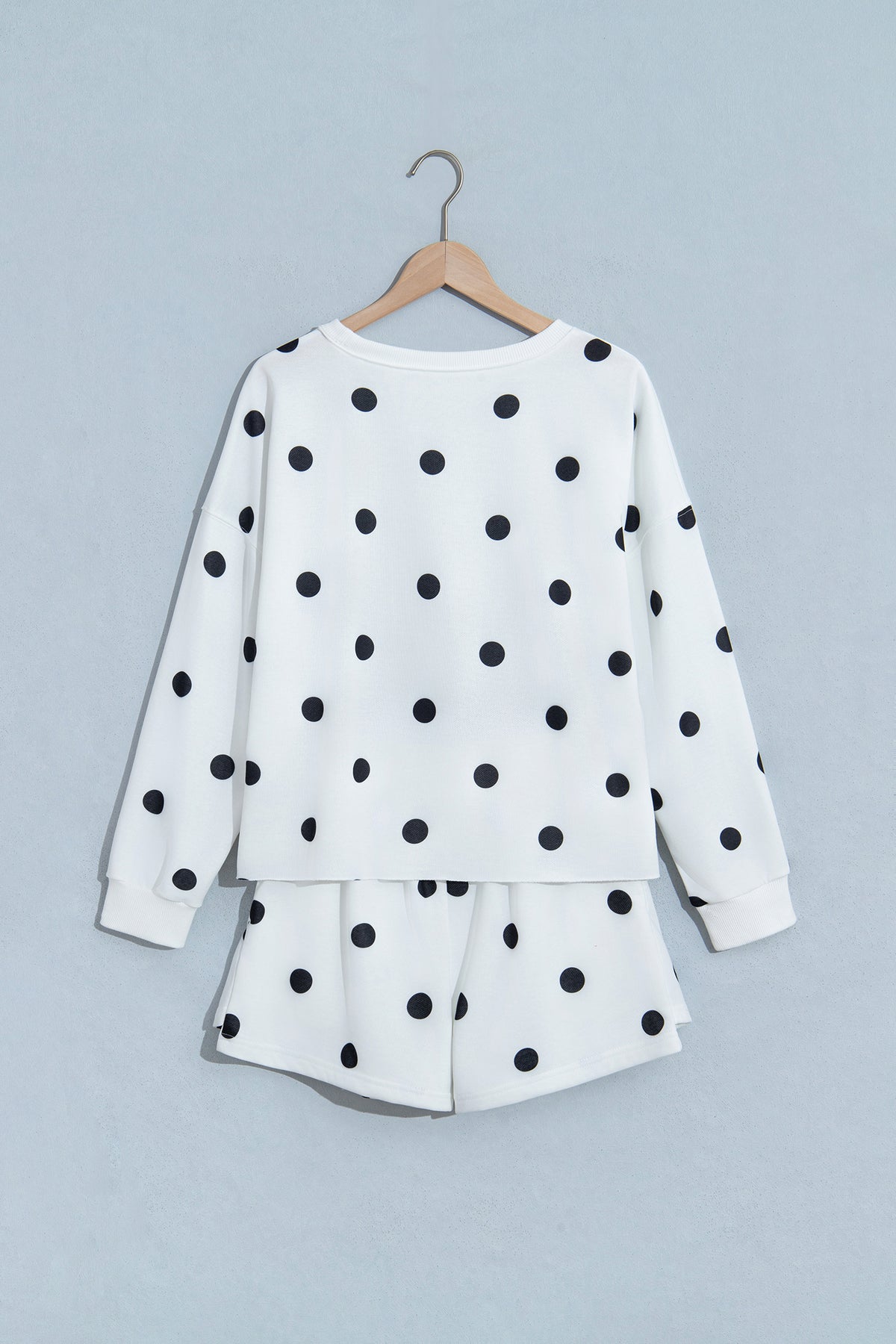 Polka Dot Pullover Skort Set