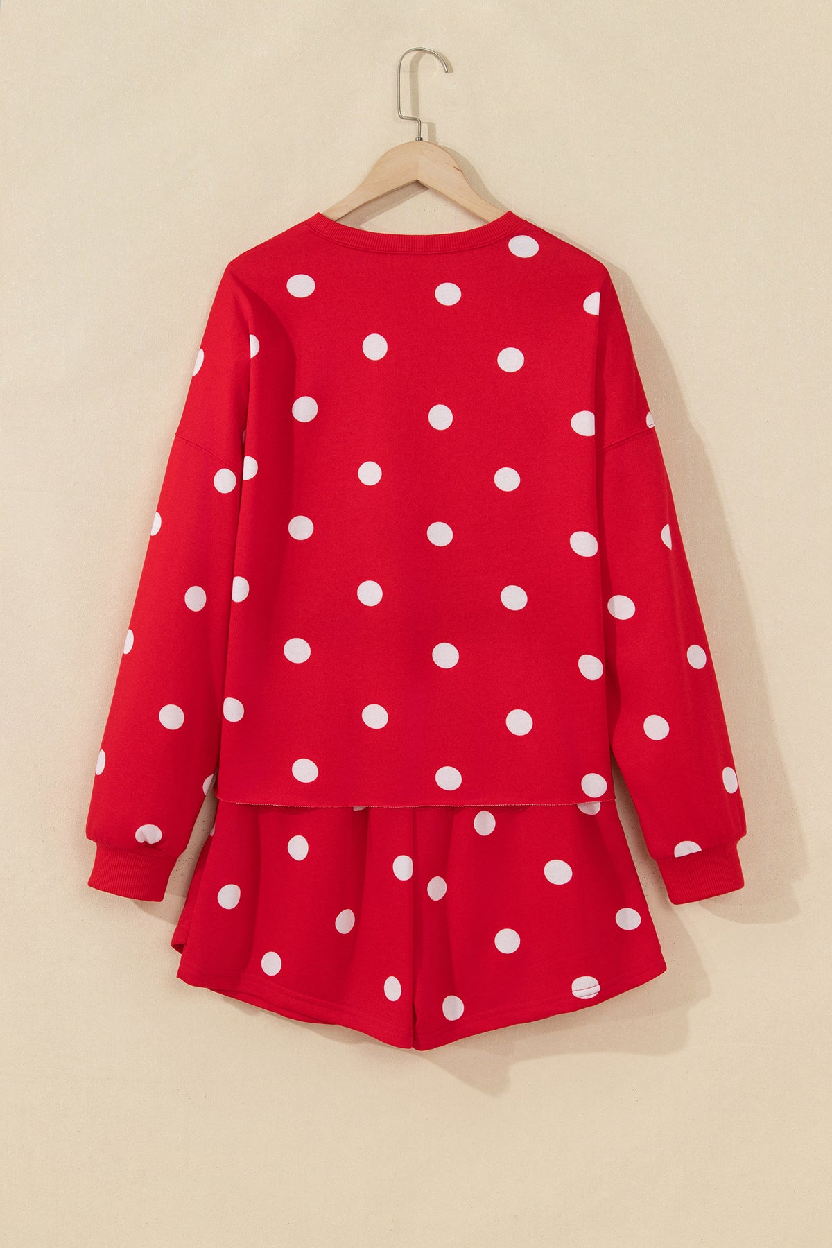 Polka Dot Pullover Skort Set