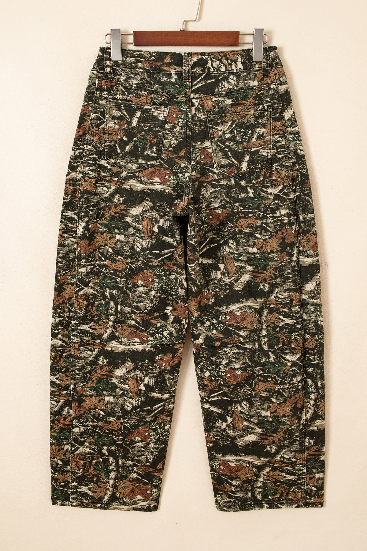 Western Woodland Camouflage Straight Leg Shift Jeans