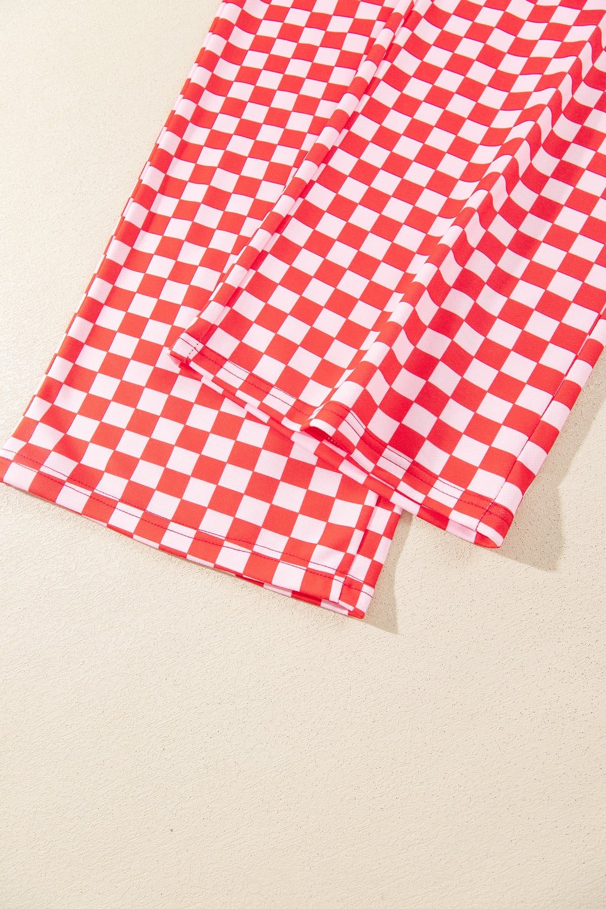 Christmas Slogan Graphic Plaid Two-piece Pant Set