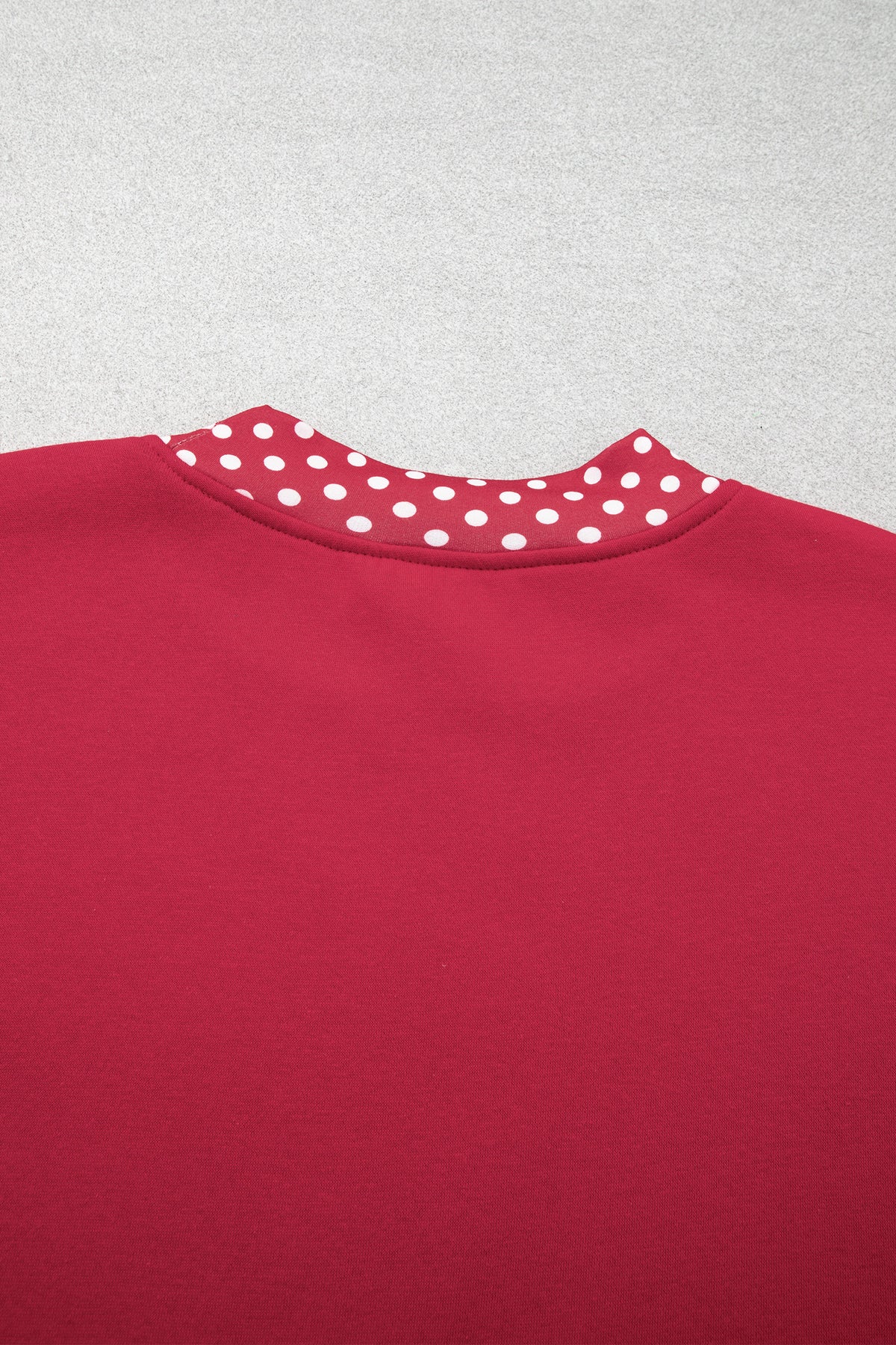 Colorblock Polka Dot Oversized Sweatshirt