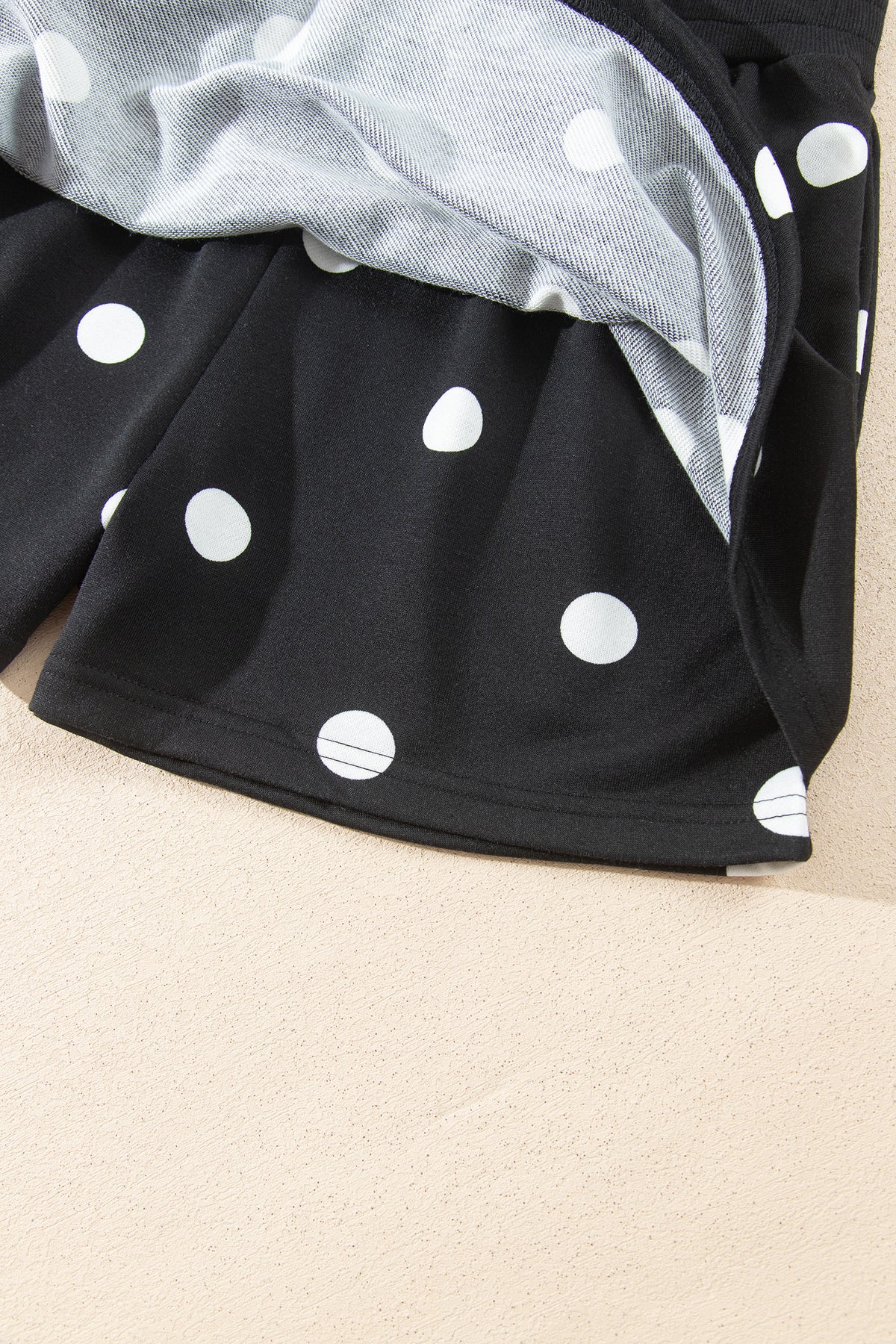 Polka Dot Pullover Skort Set