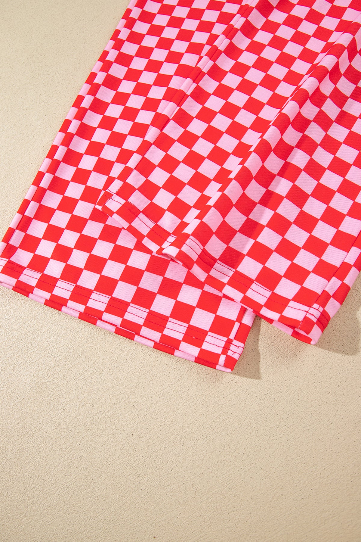 Christmas Slogan Graphic Plaid Two-piece Pant Set