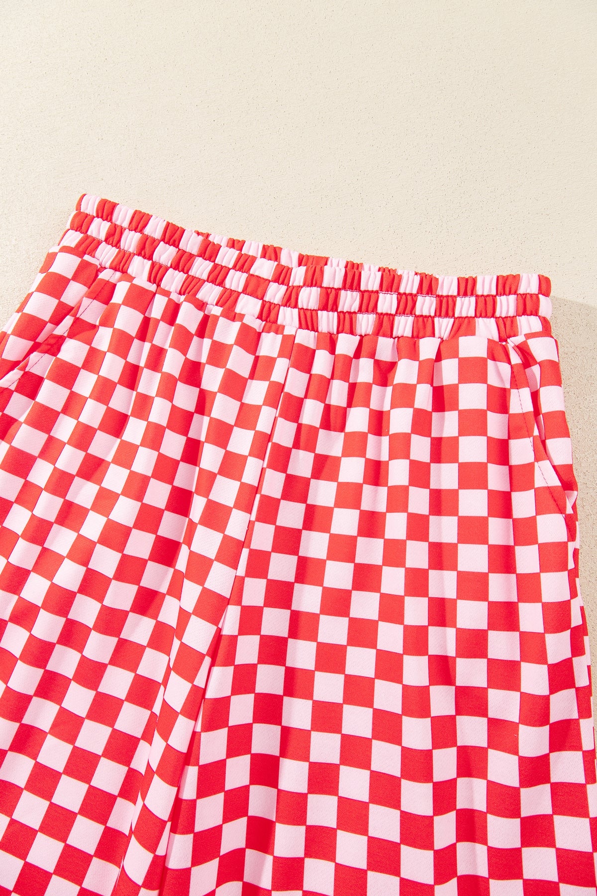 Christmas Slogan Graphic Plaid Two-piece Pant Set