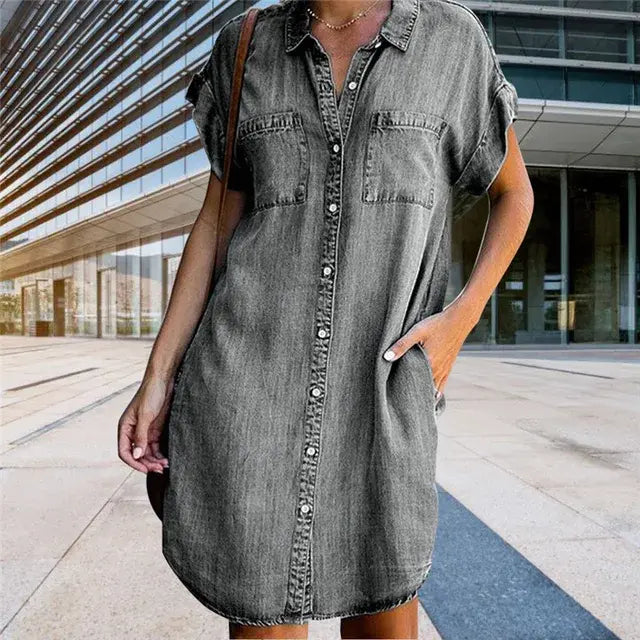 short sleeve denim shirt dress short sleeve denim shirt dress short sleeve denim shirt dress