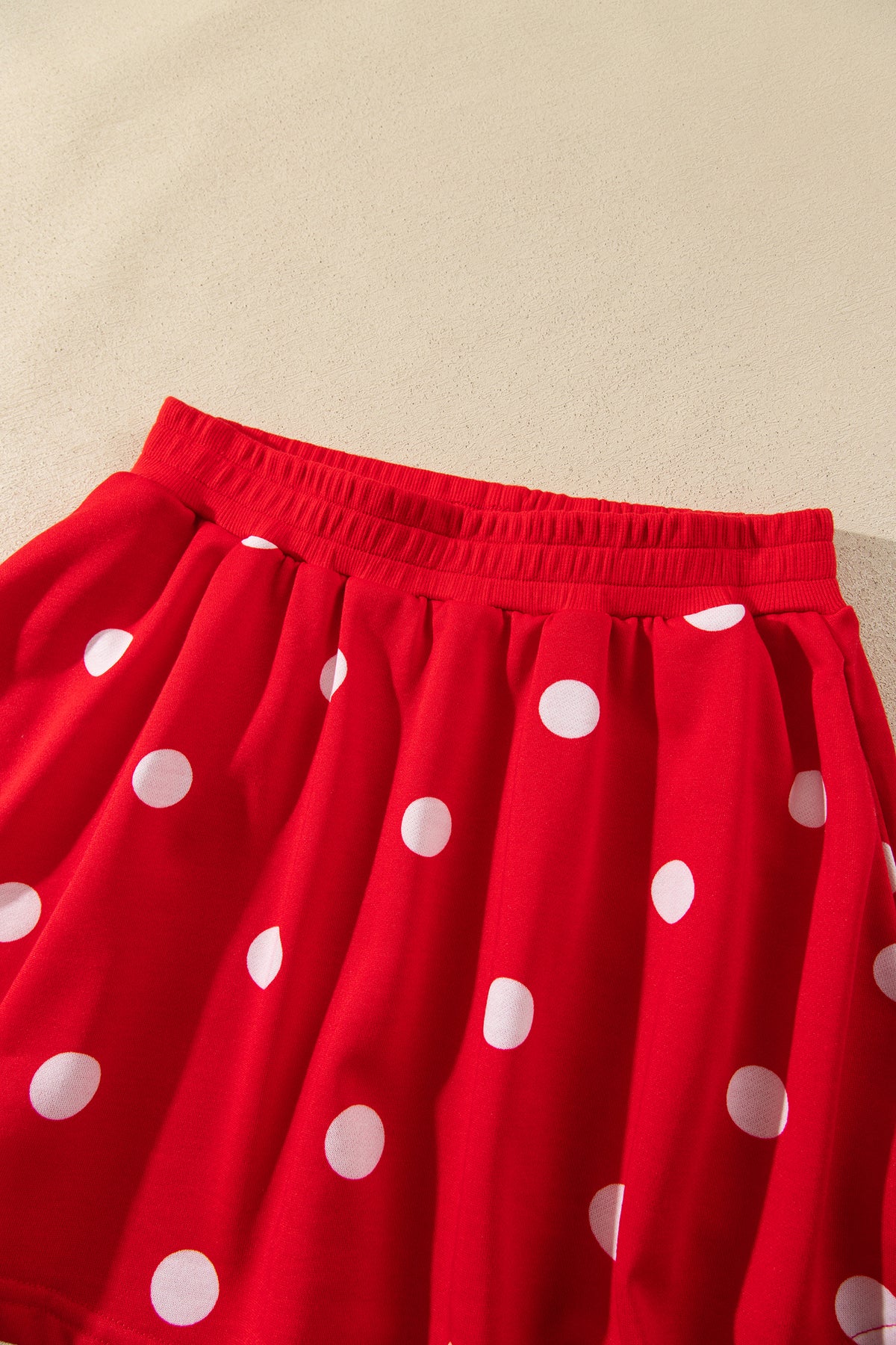 Polka Dot Pullover Skort Set