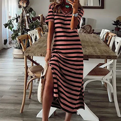 Dresses for Women Summer Stripe Maxi Dresses s