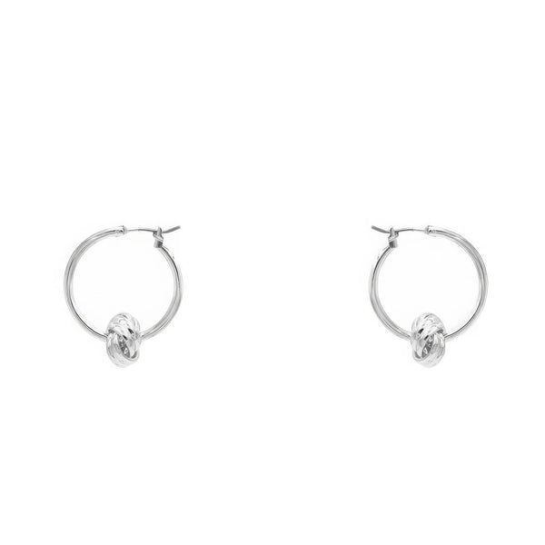 Knot Hoop Earring