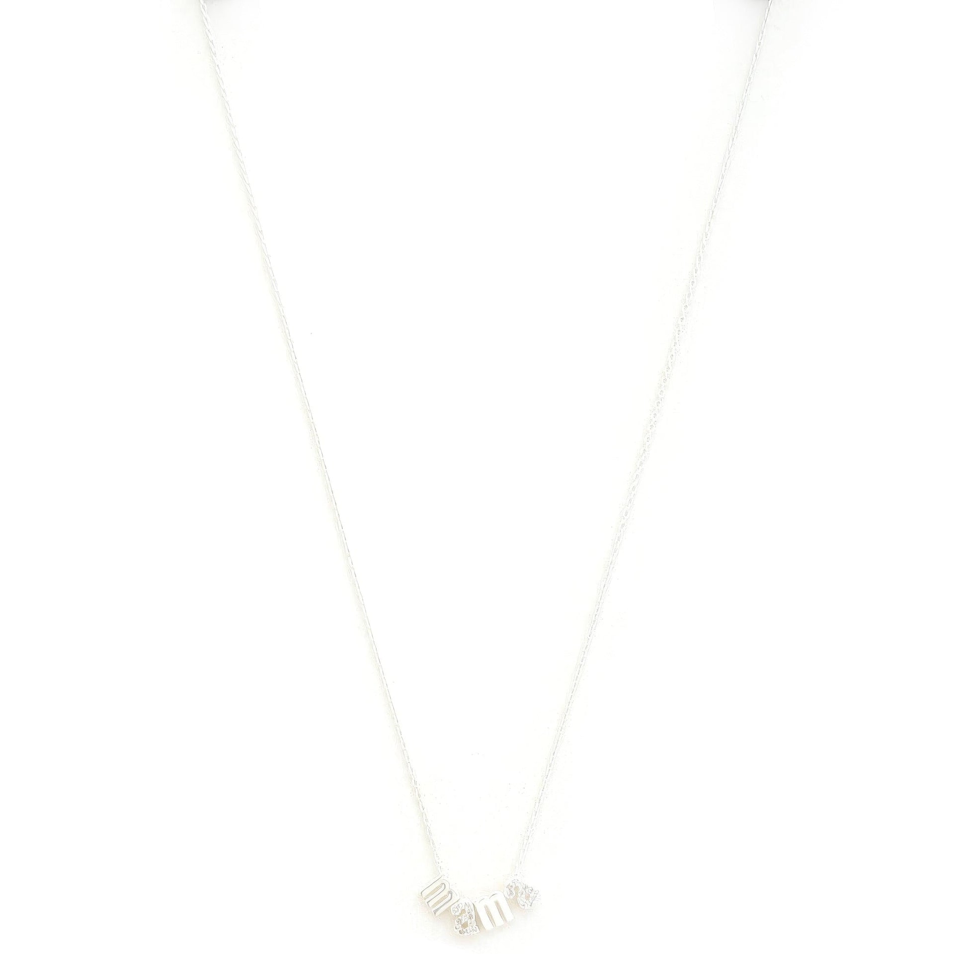 Mama Metal Necklace with "MAMA" pendant in metal finish, elegant and stylish.