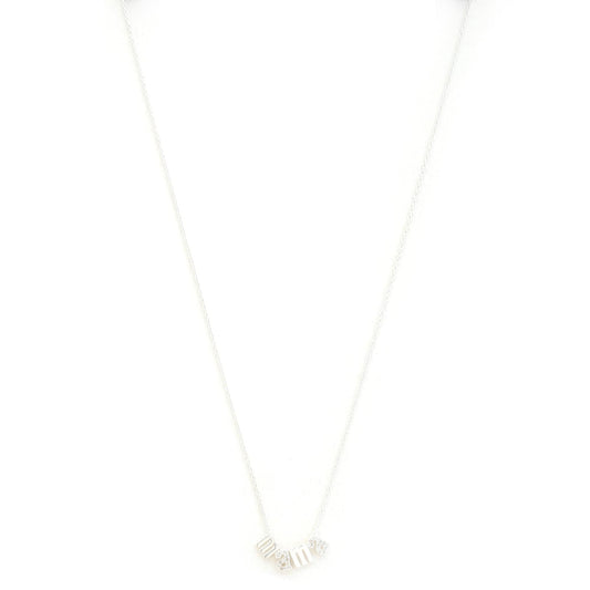 Mama Metal Necklace with "MAMA" pendant in metal finish, elegant and stylish.