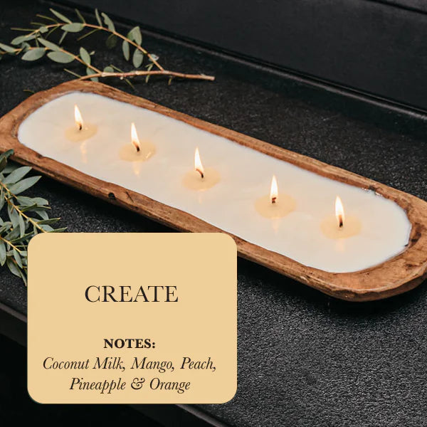 5-Wick Dough Bowl Soy Candle Gift