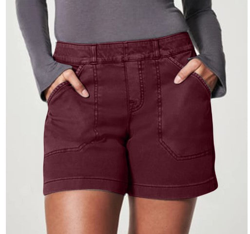 Women's High Waist Casual Cotton Short