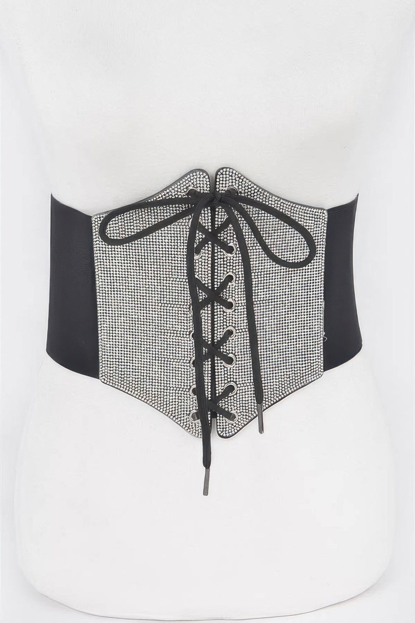 Rhinestone Corset Plus Size Elastic Belt - Little Hearts Desire 