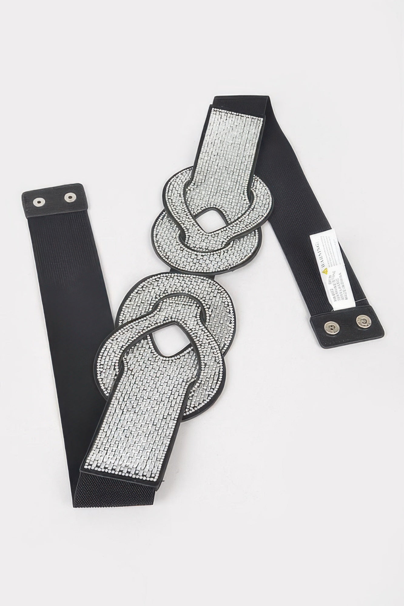 Multi Rhinestone Plus Size Elastic Belt - Little Hearts Desire