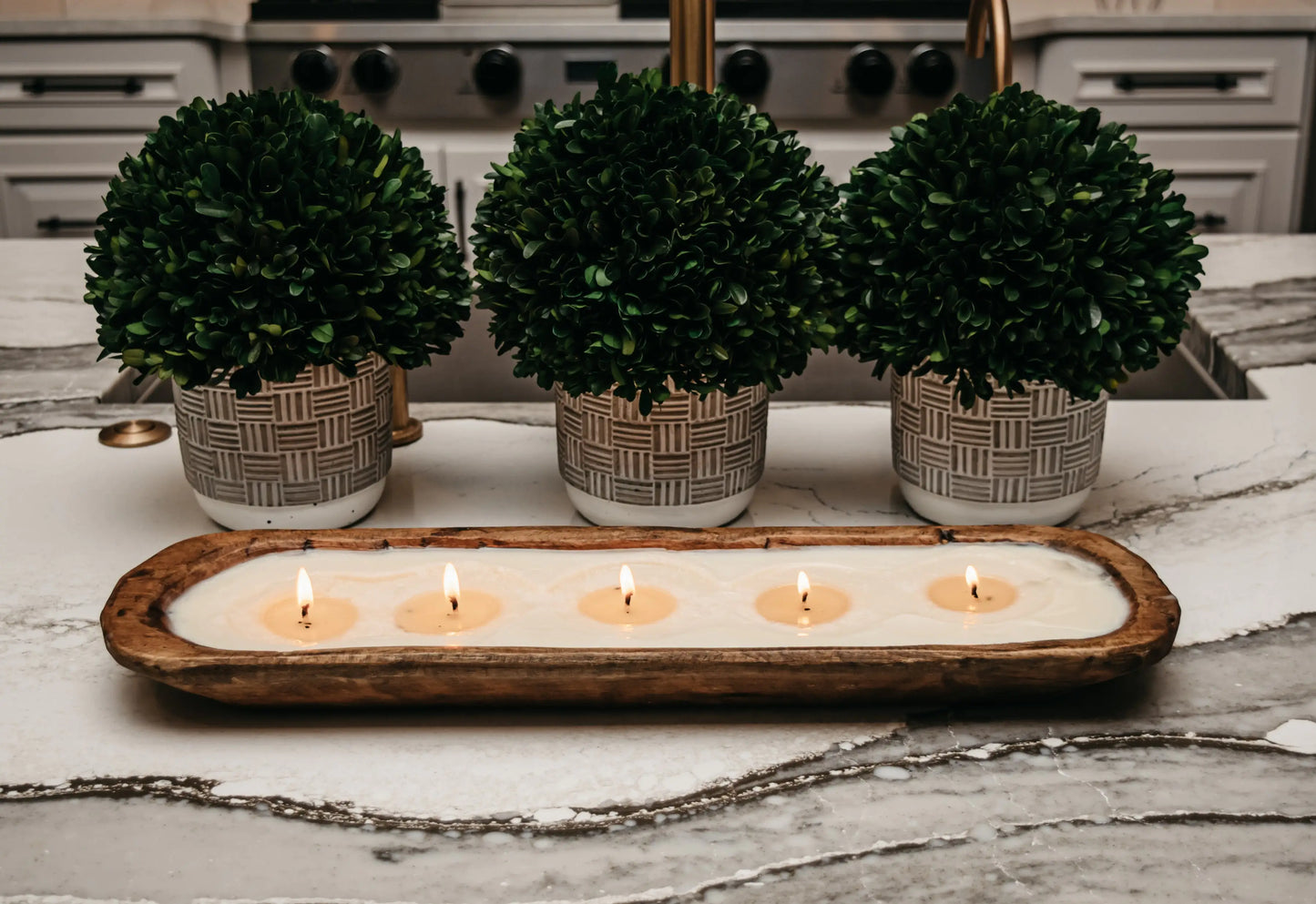 5-Wick Dough Bowl Soy Candle Gift