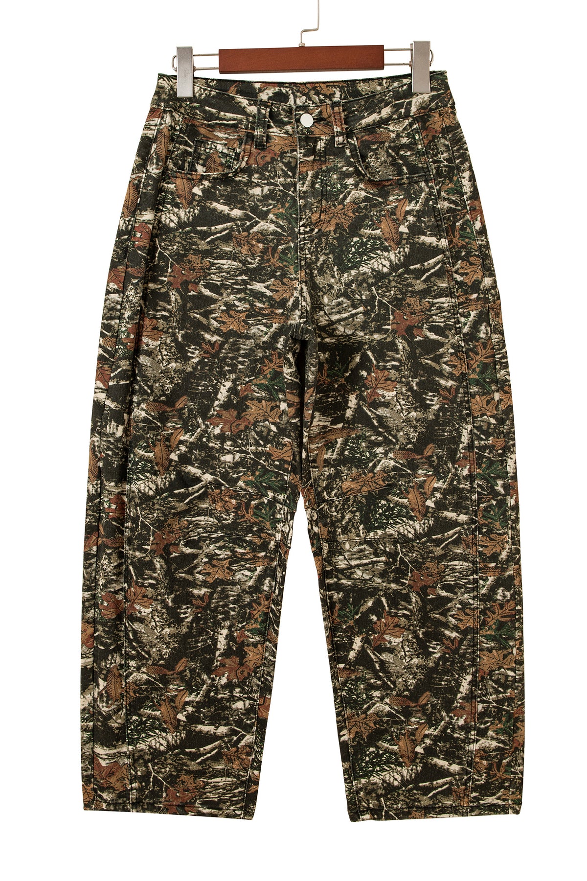 Western Woodland Camouflage Straight Leg Shift Jeans