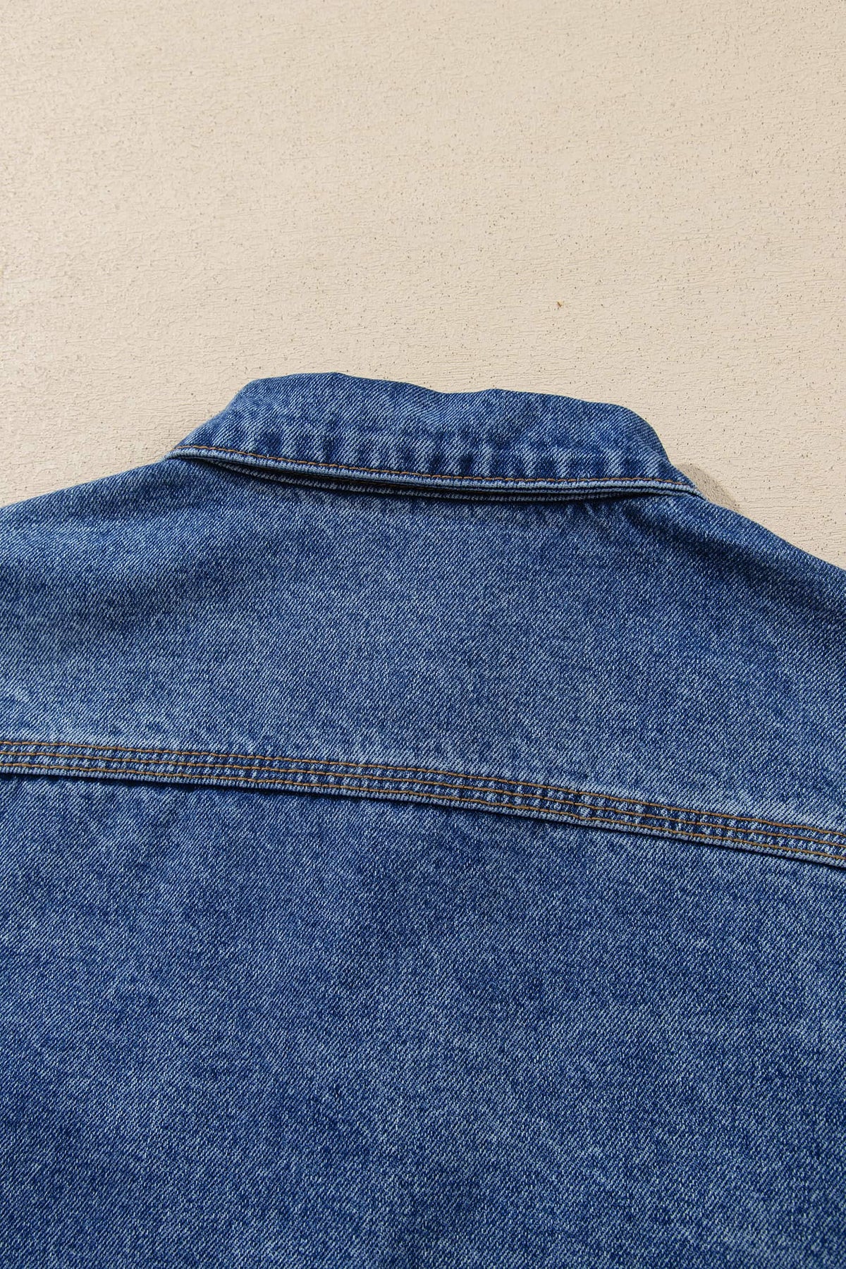 Sail Blue Vintage Wash Western Shift Denim Jacket