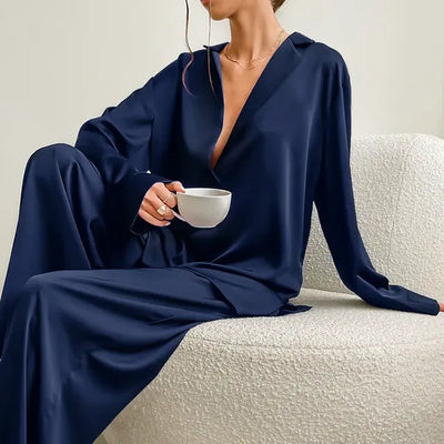 summer oversized satin silk sleepwear pajama' summer oversized satin silk sleepwear pajama'