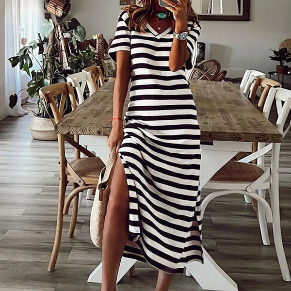 Dresses for Women Summer Stripe Maxi Dresses s