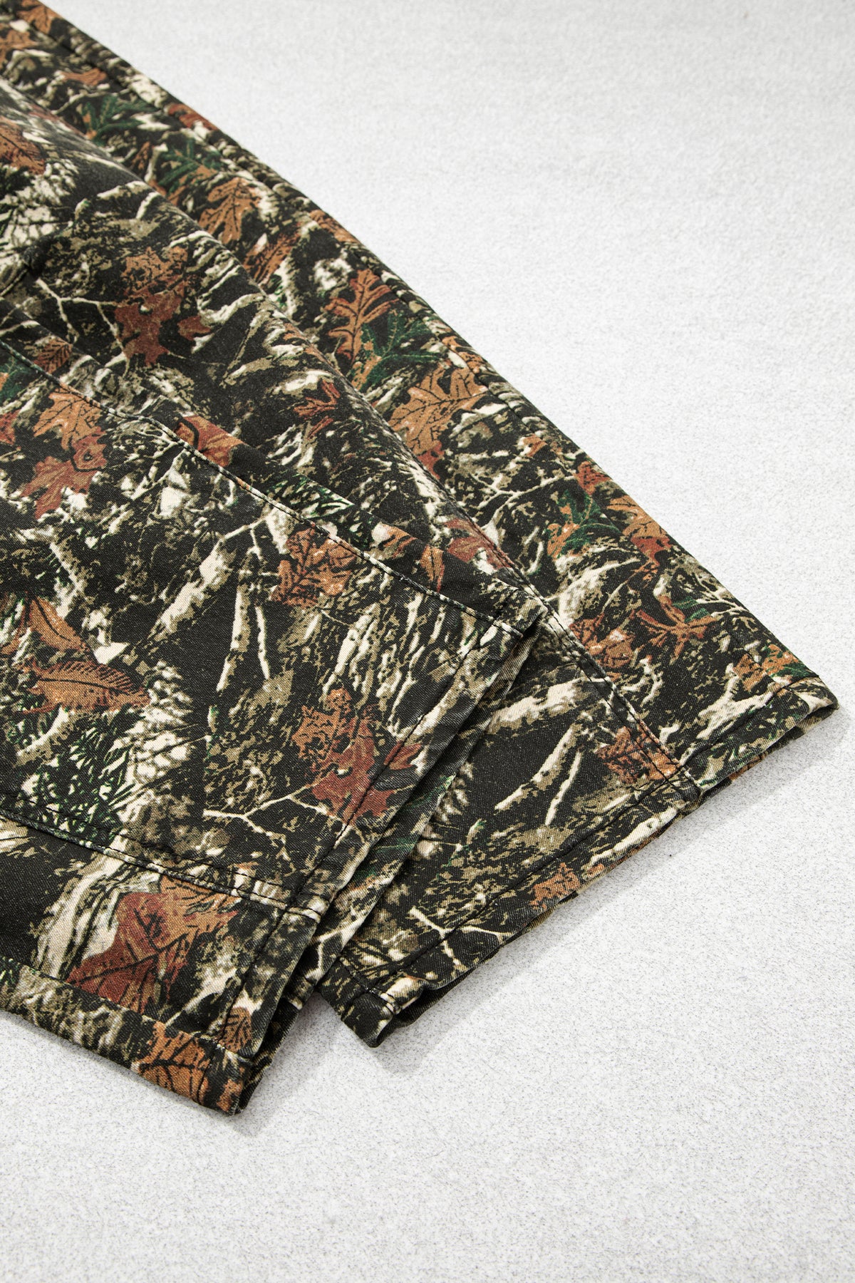 Western Woodland Camouflage Straight Leg Shift Jeans