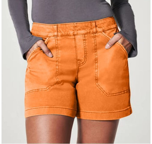 Women's High Waist Casual Cotton Short