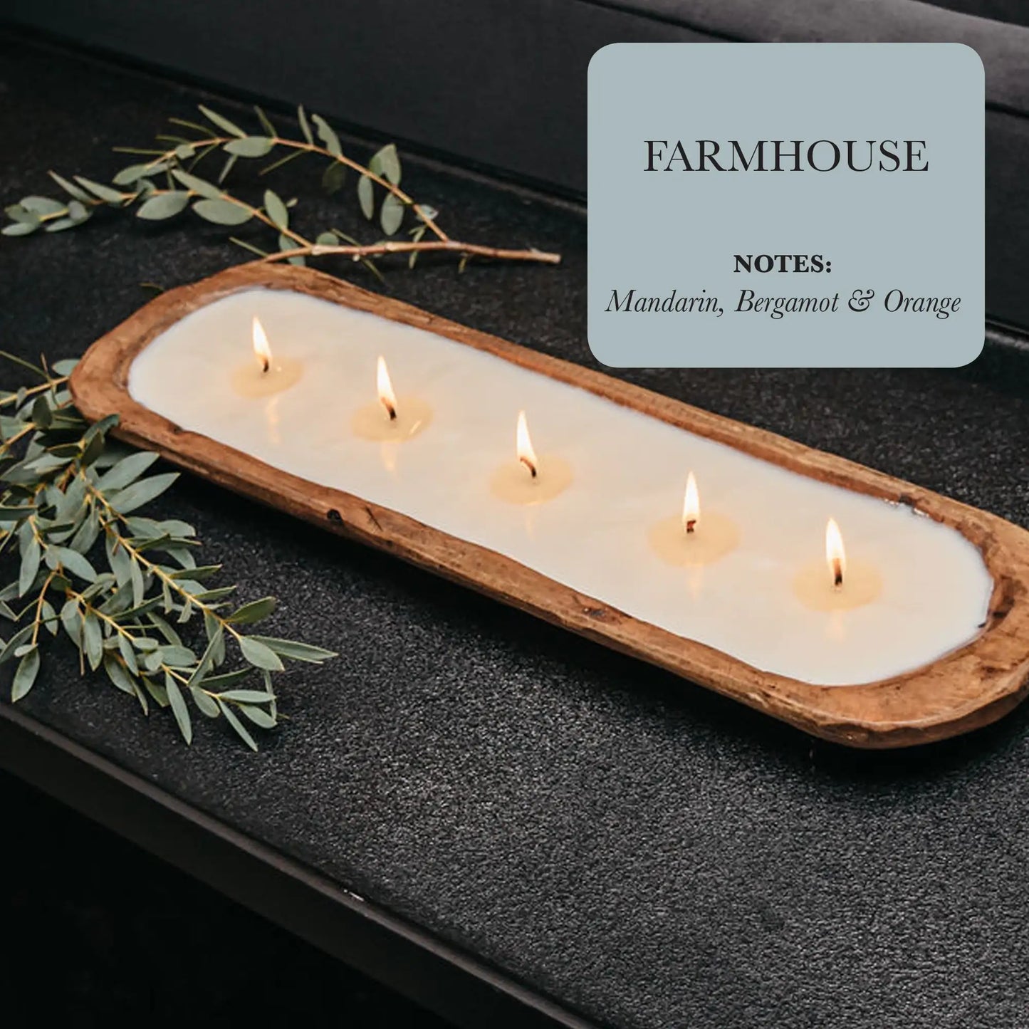 5-Wick Dough Bowl Soy Candle Gift
