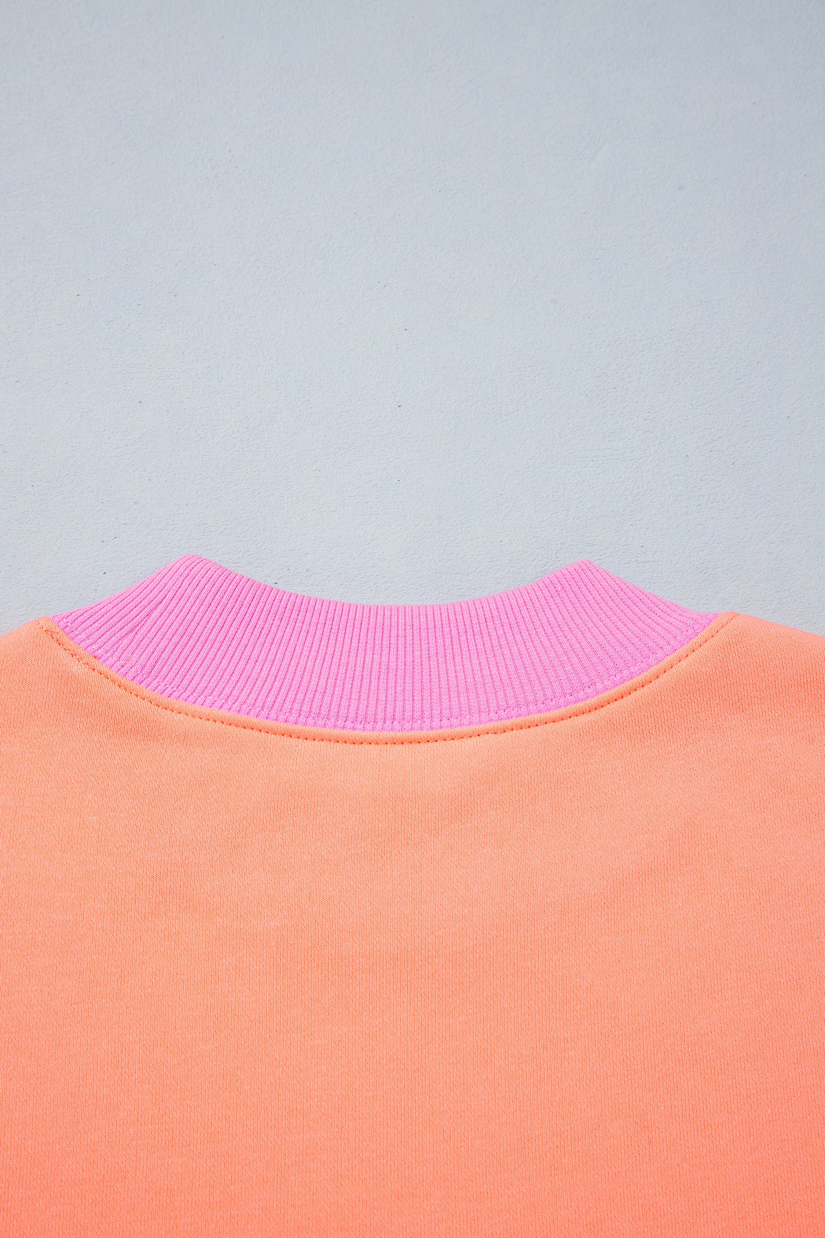 Coffee Polka Dot Letter Graphic Colorblock Tunic Sweatshirt