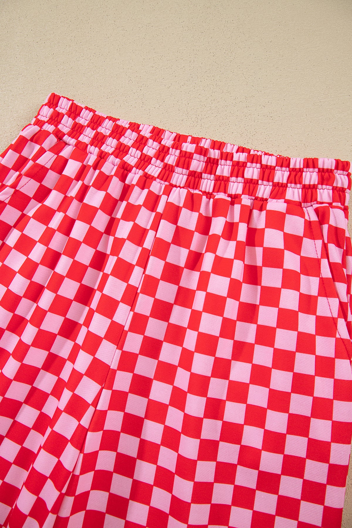 Christmas Slogan Graphic Plaid Two-piece Pant Set