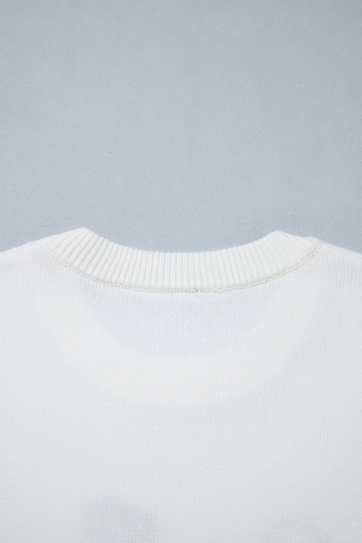 White Embroidered Cowboy Boots Sweater